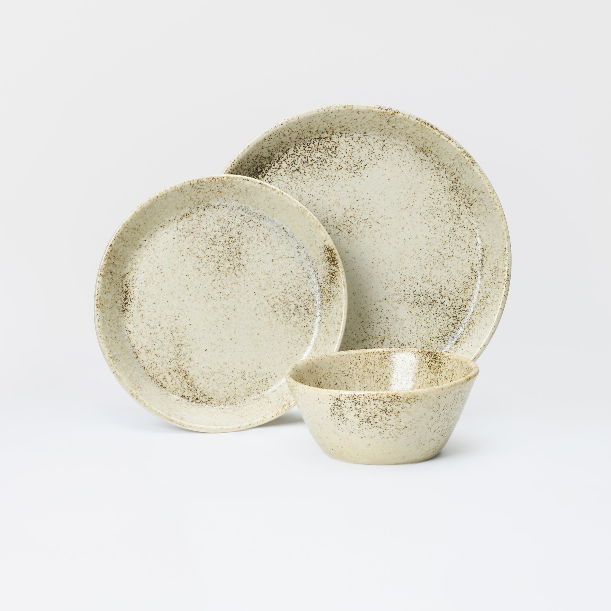 3 Piece Skali Coupe Dinner Setting
