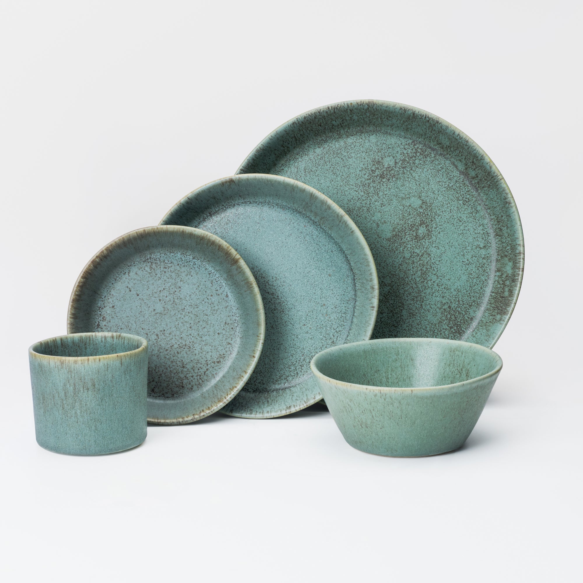 5 Piece Skali Coupe Dinner Setting
