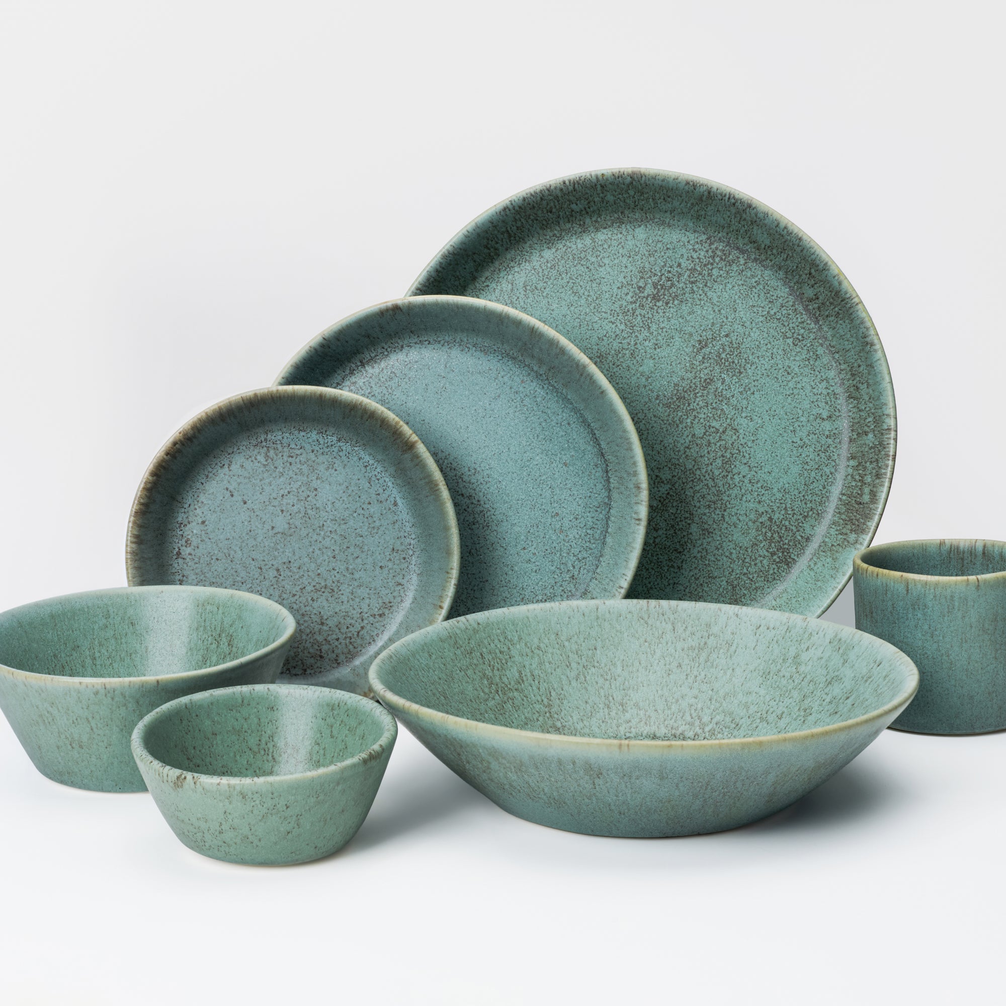 7 Piece Skali Coupe Dinner Setting
