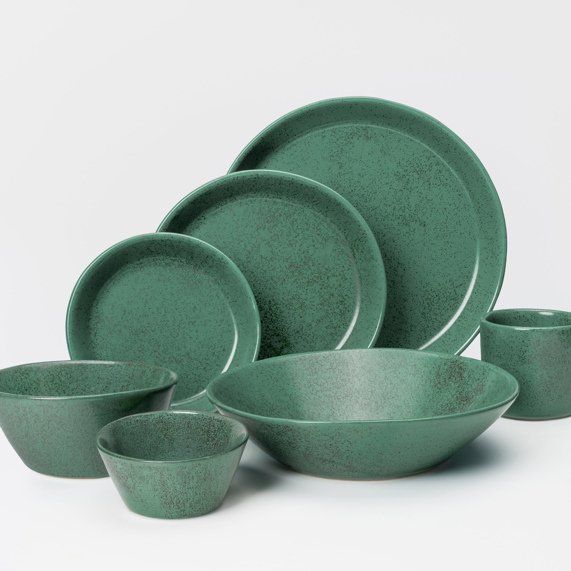 7 Piece Skali Coupe Dinner Setting